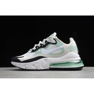 Nike Bayan Air Max 270 React Spruce Aura Beyaz / Siyah / Yeşil Koşu Ayakkabısı Türkiye - 9UV5Z4W7